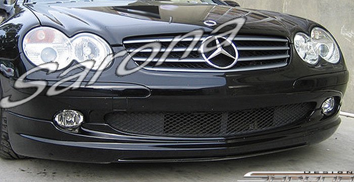 Custom Mercedes SL  Convertible Front Add-on Lip (2003 - 2008) - $550.00 (Part #MB-020-FA)